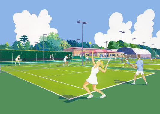 Berkhamsted Tennis Club Original Painting NOW SOLD
