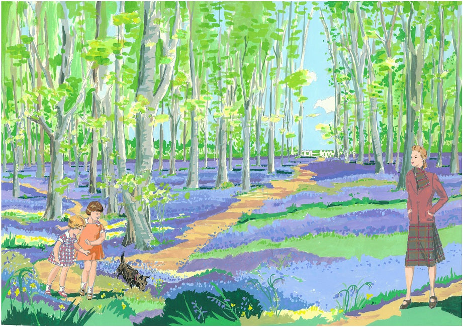 Bluebell Woods Original Painting