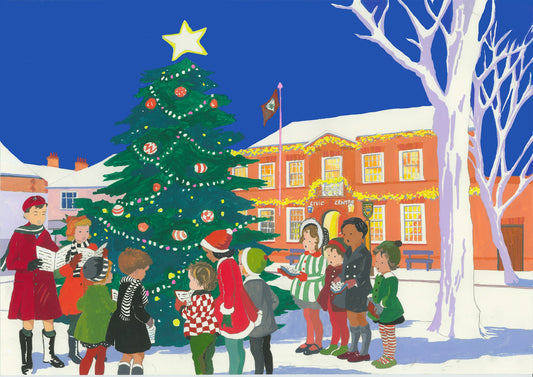 Carol Singing in Berkhamsted Original Painting