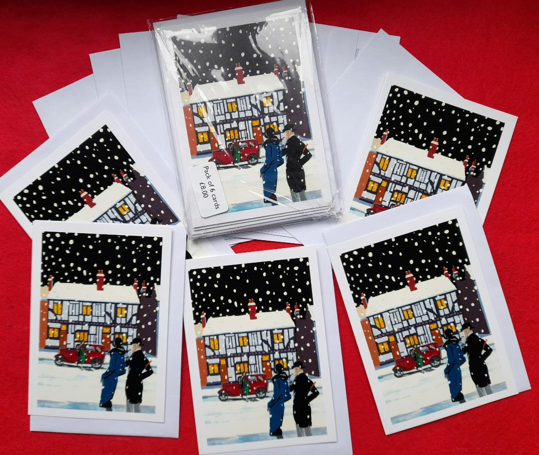 Dean Incent's House Berkhamsted in the snow (Mini pack of 6)