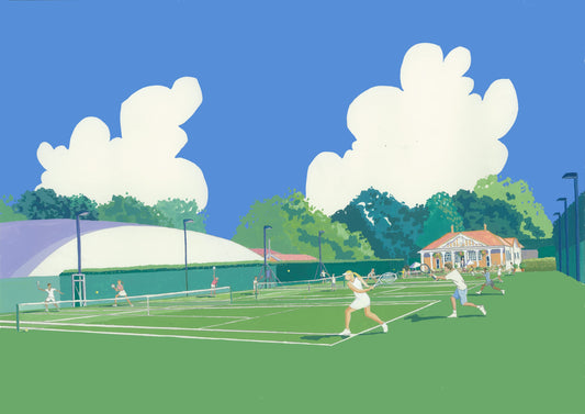 Halton Tennis Club Original Painting