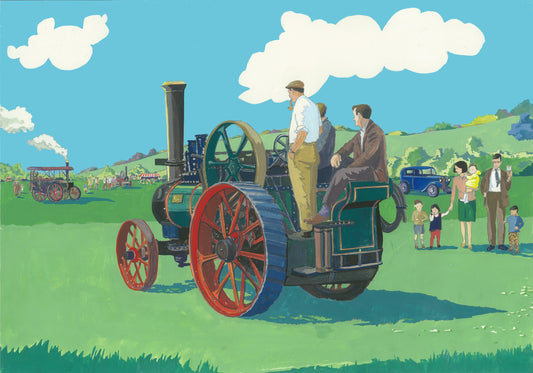 Matilda Traction Engine Original Painting