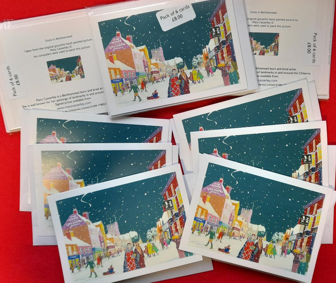 Berkhamsted in the snow (Mini pack of 6)