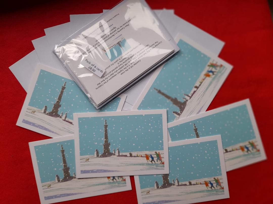 Coombe Hill in the snow (Mini pack of 6)