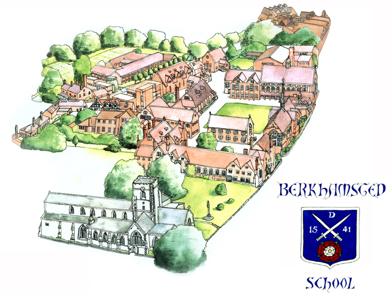 Berkhamsted School Aerial view